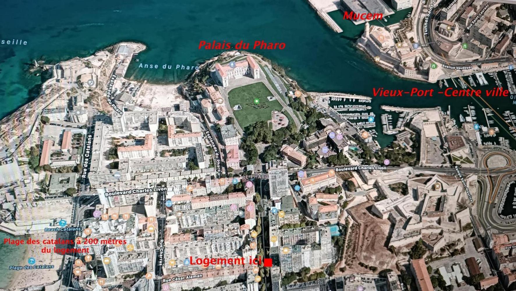 Pied A Terre Strategique Lejlighed Marseille Eksteriør billede